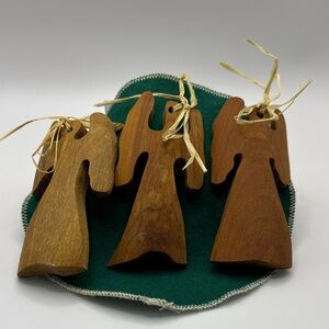 Wooden Angel Ornaments